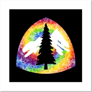 Pacific Crest Trail tie dye hangtag Posters and Art